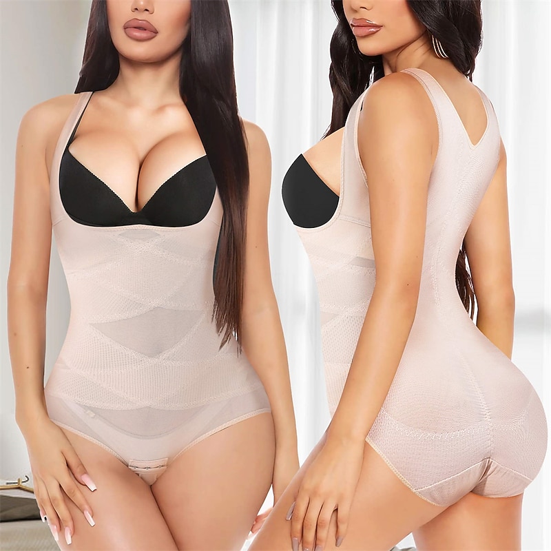 Shapewear Bodysuit for Women Tummy Control Butt Lifter Panty Hi-Waist Trainer Stomach Body Shaper Slimming Girdles2