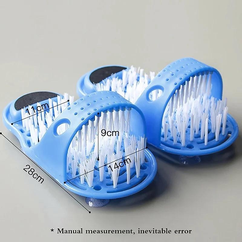 Shower Foot Brush Cleaner Scrubber Bathroom Washing Legs Sandal Massager with Suction Cups, Promotes Circulation, Removes Dead Skin, Prevents Dry & Callused Feet, Reduces Bending2