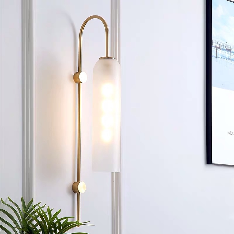 LED Wall Light Matte Nordic Style Wall Lamps Wall Sconces Indoor Wall Lights Living Room Bedroom Iron Wall Light 85-265V2