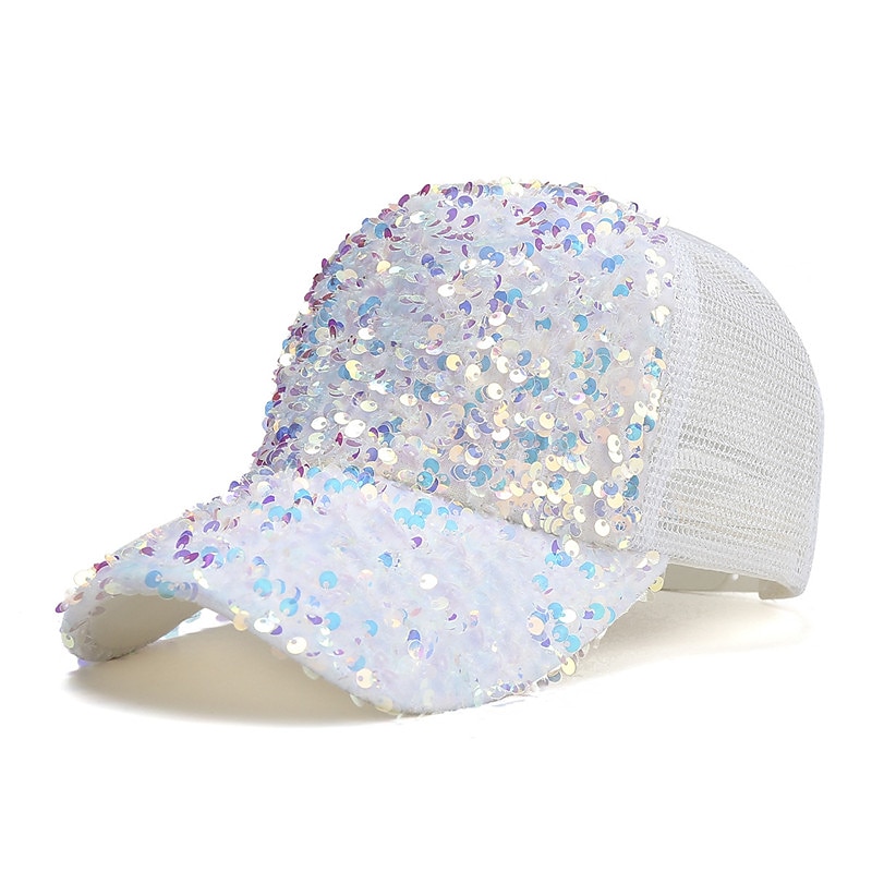 New Shiny sequined Unisex Cotton Dad Hat Baseball Caps Snapback Fashion Sports Hats For Men Women Stree Hip Hop Cap
