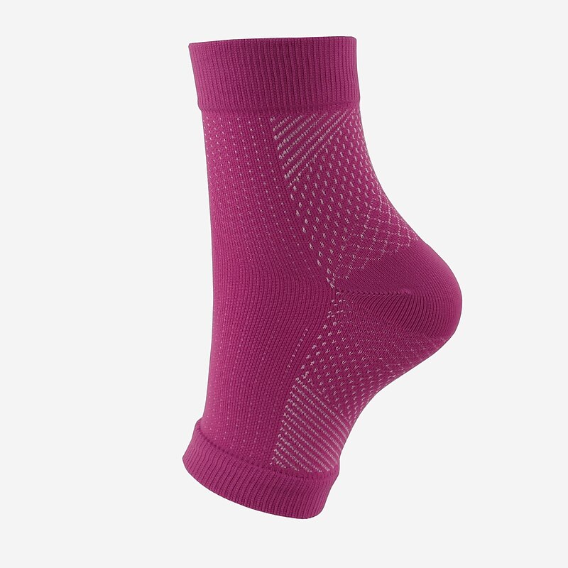Women's Socks Sport Compression 2 Pairs Nylon  Breathable Marathon Running Bicycle Crew Socks3