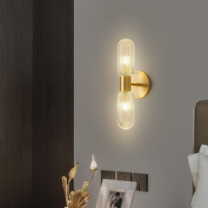 Modern Wall Sconces Led Wall Sconce Indoor Hallway Light Fixtures Wall-for Living Room Bathroom Vanity Bedroom Warm White
