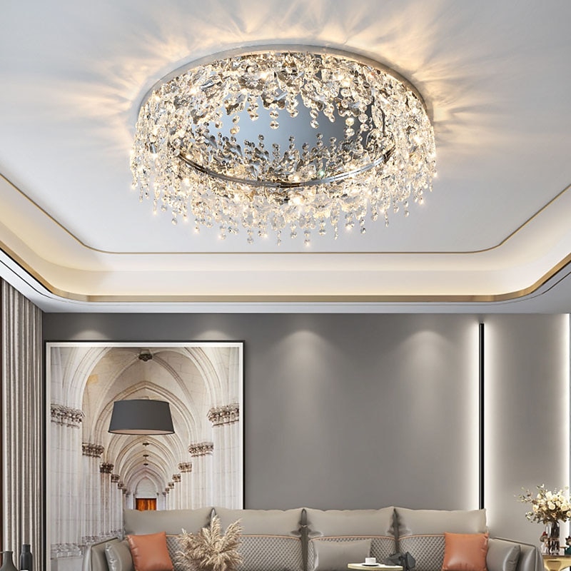 50cm Ceiling Lights Unique Design Ceiling Lights Stainless Steel Electroplated Modern 220-240V