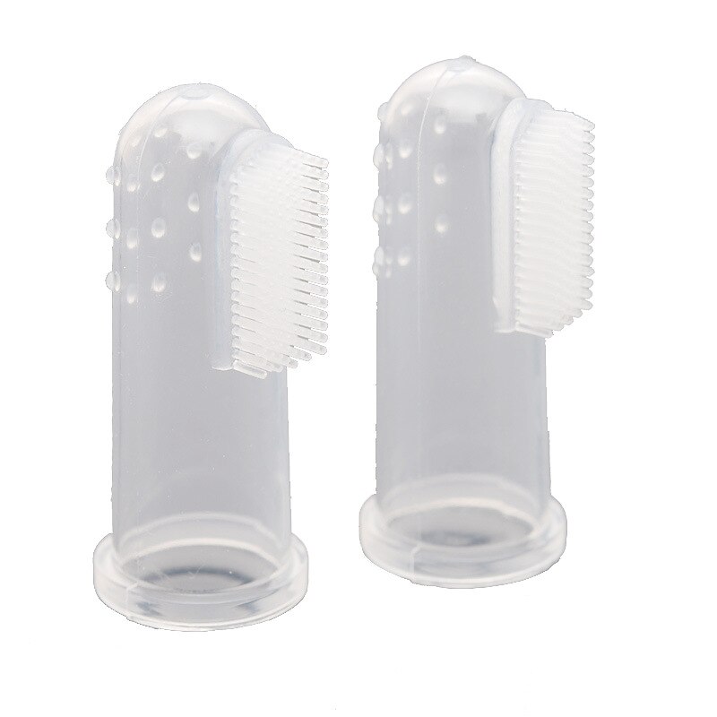 Pet Finger Toothbrush Silicone Toothbrush Puppy Cat Finger Brush Fingers Pet Supplies2
