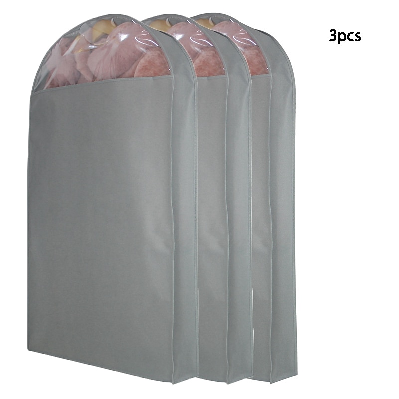 3 Pack Breathable Mink Coat Fur Dust Cover Clothes Dust Cover Hanging Clothes Dust Bag Non Fluffy Coat Cover4