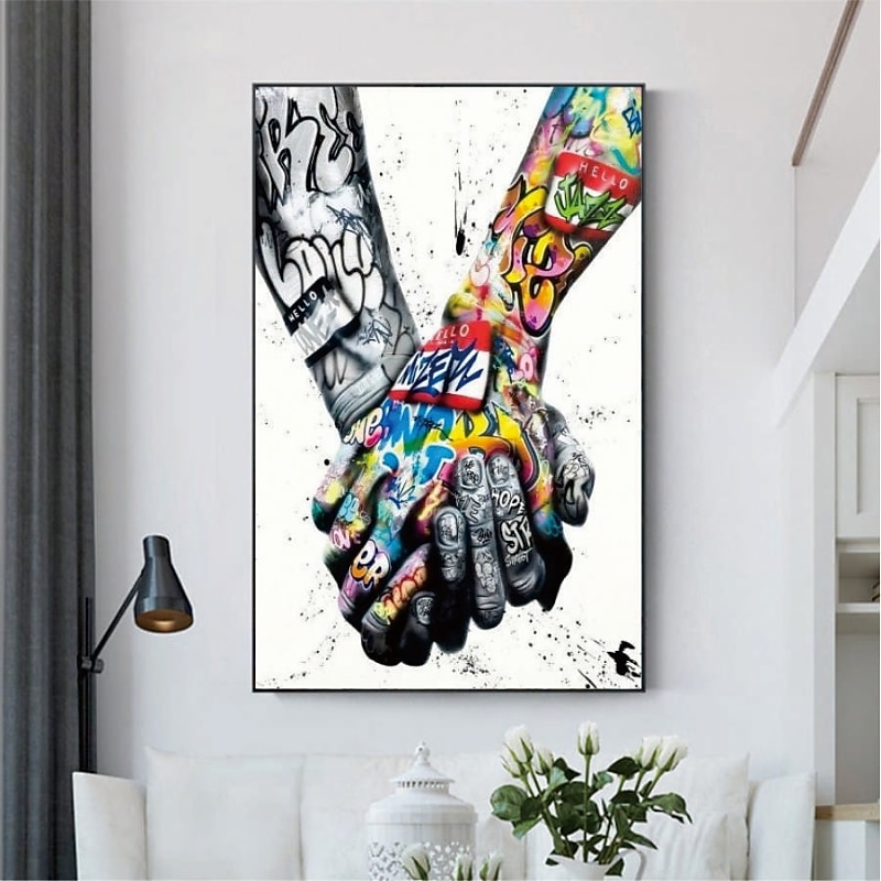 Handmade Hand Painted Oil Painting Wall Modern Street Art Home Decoration Decor Rolled Canvas No Frame Unstretched3