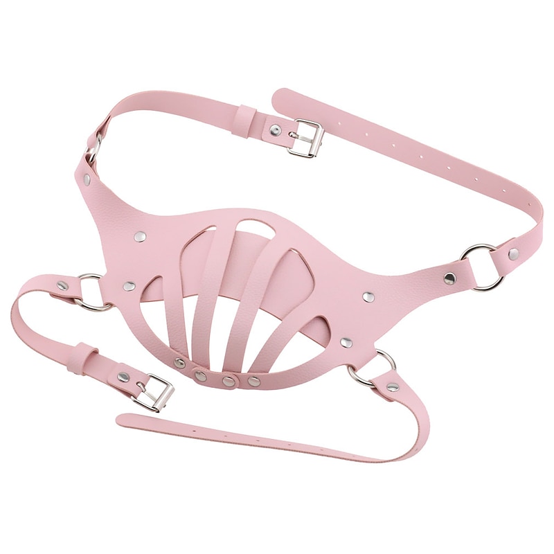 Mask Muzzle Dog Men's Women's Adjustable Punk & Gothic Solid Color Costume for Masquerade Adults'4