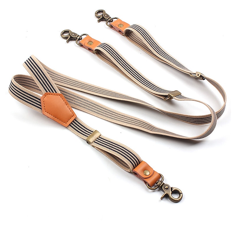 Retro Vintage Roaring 20s 1920s Suspenders The Great Gatsby Gangster Fancy Dress Men's Masquerade Party / Evening Bachelorette Party Adults Suspenders3