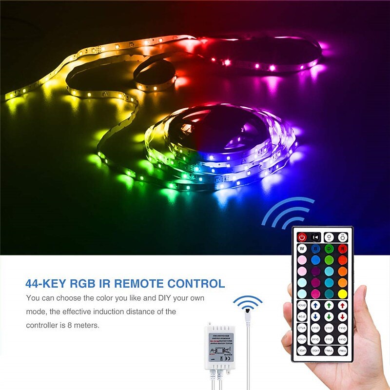 44 Keys  DC12V Connectors IR Remote RGB Controller lamp Dimmer For 3528 2835 5050 LED Strip light4