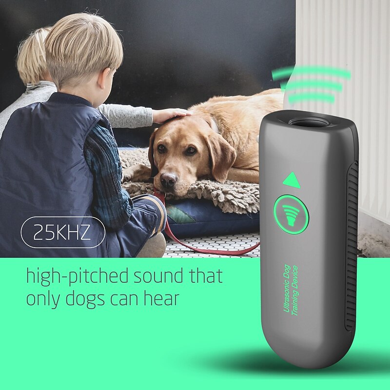 Ultrasonic Dog Training Device Bark Control for Small Medium and Large Dogs Dog Bark Deterrent  Anti Barking Device 16.4Ft Range Outdoor Indoor Safe for Human Dog2