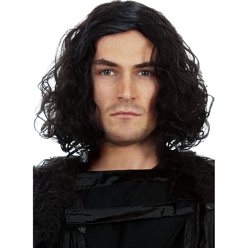 Snow King Wig Short Black Curly Cosplay Wigs For Men Cosplay  Mens s Halloween Wigs3
