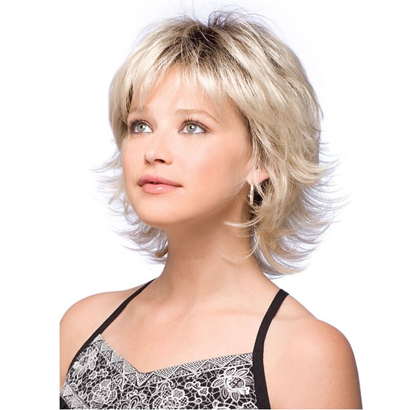 Short Curly Wig Wig Oblique Bangs Small Volume European and American Style Hair Set for High Temperature2