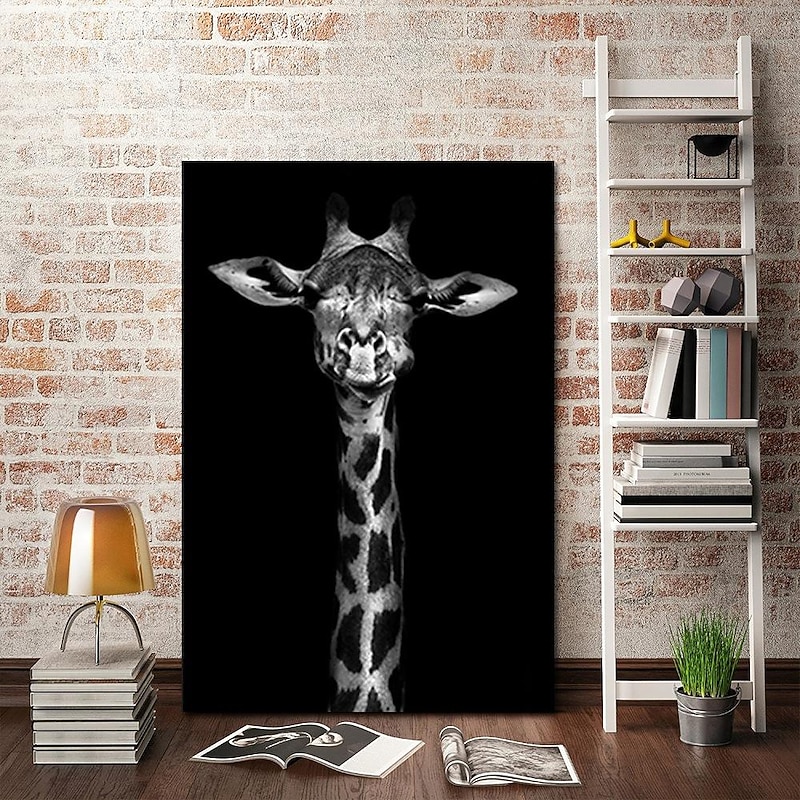 1pc Animal Wall Art Canvas Giraffe Elephant Posters And Prints Modern Wall Art Picture For Living Room No Frame3
