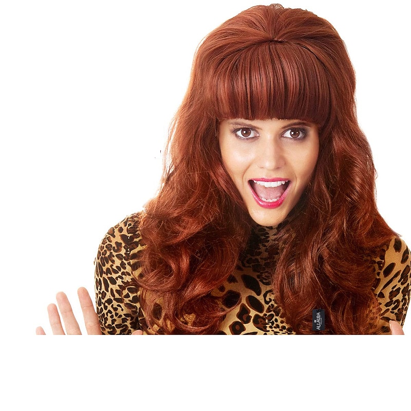 Beehive wigs 80s 20s Wigs Married Housewife Big Red Wig 80s s for Women Big Bouffant Hair Beehive Wigs Fits All Halloween Wigs3