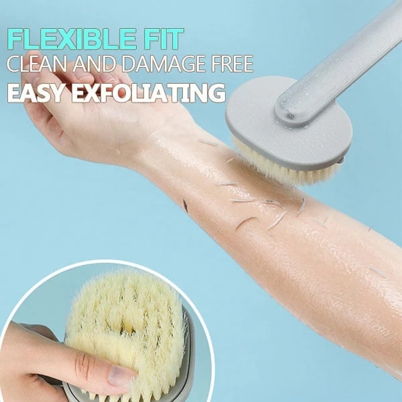 Long Handle Bath Massage Cleaning Brush Brush & Comb Easy to Use Modern Mixed Material tools Shower Accessories4