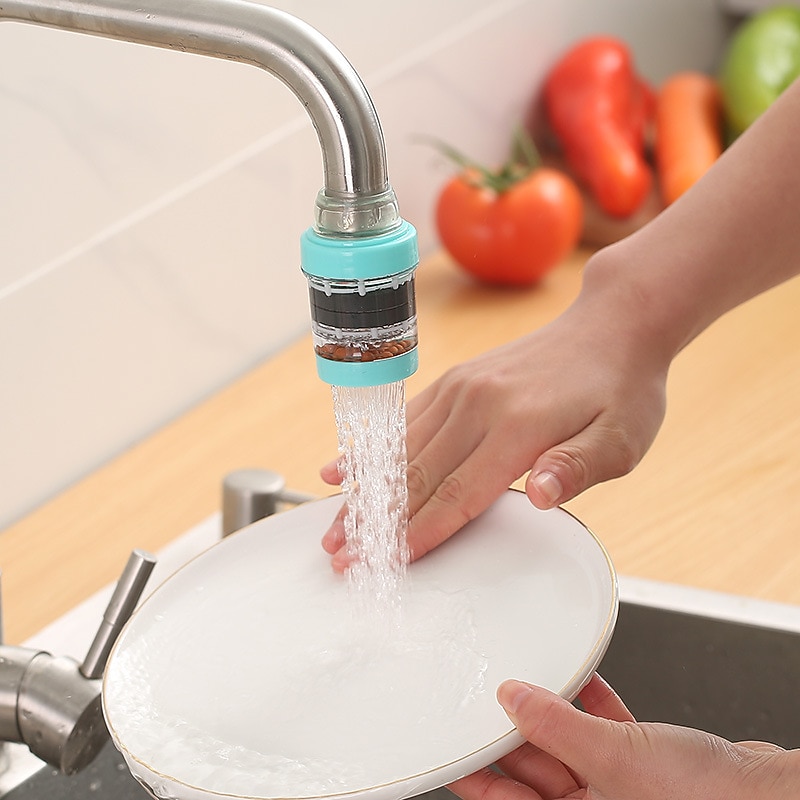 Kitchen Faucet Extender 360 Rotatable Spray Head Adjustable Splash-proof Faucet Filter Nozzle Tap Water Filter Accessories Random color2