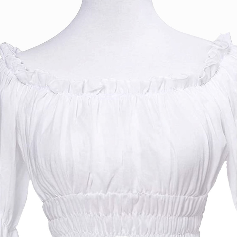 Retro Vintage Medieval Renaissance Dress Masquerade Regency Inspired Dress Viking Outlander Vikings Fancy Dress Women's Celtic Pirate Fantasy Masquerade Party / Evening Adults' Dress3