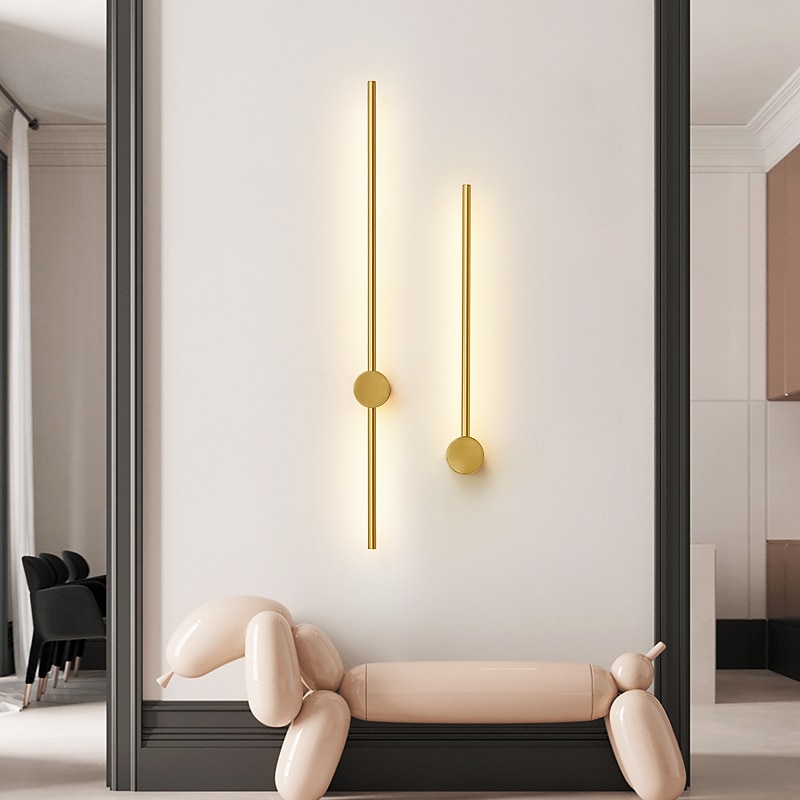 Modern Nordic Style Indoor Wall Lights Living Room Bedroom Copper