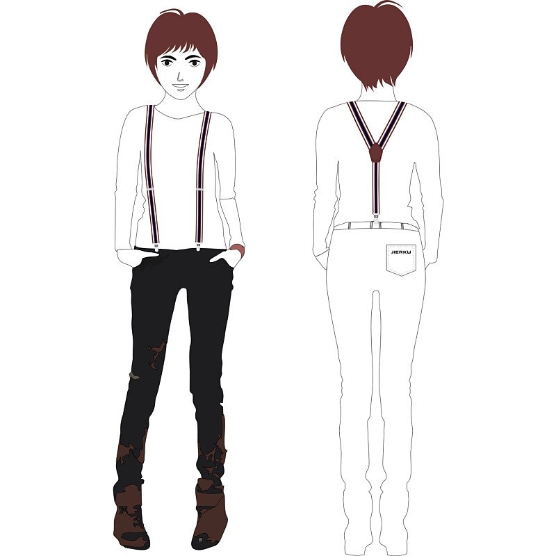 Retro Vintage Roaring 20s 1920s Bow Tie Suspenders The Great Gatsby Gangster Fancy Dress Men's Women's Masquerade Party / Evening Bachelorette Party Adults Bow Suspenders3