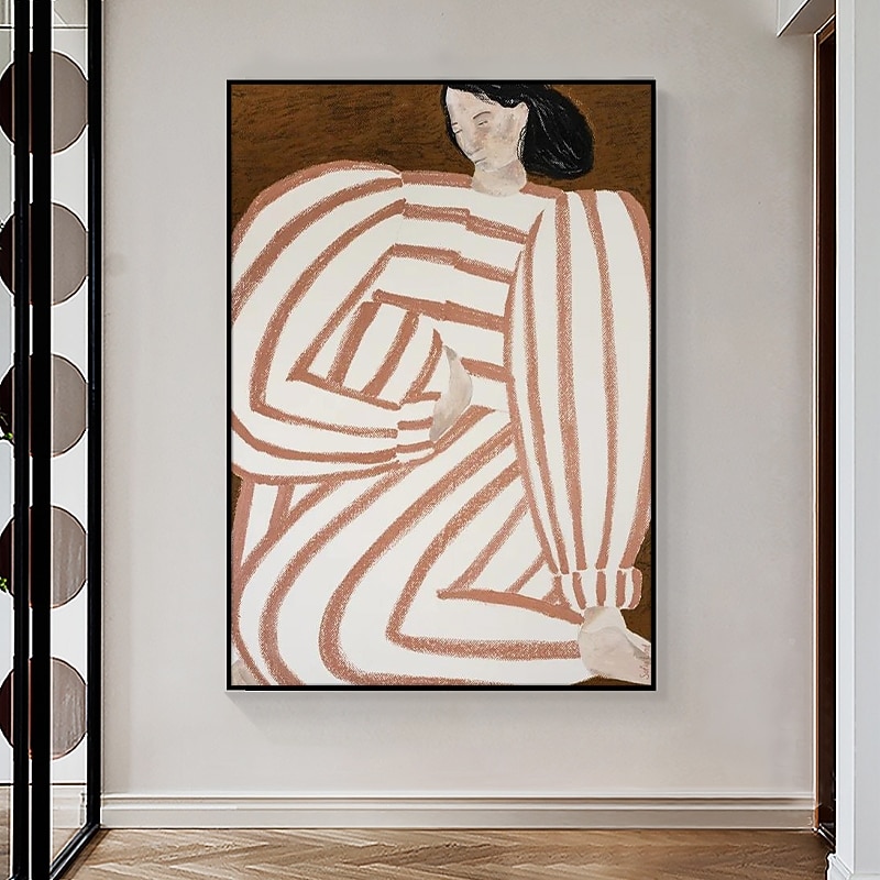 Handmade Hand Painted Oil Painting Wall Art Modern Abstract Women Decoration Home Decoration Decor Canvas Paintingfor Living Room2