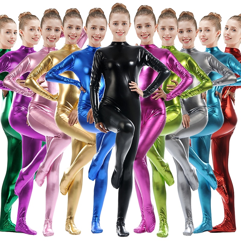 Zentai Suits Cosplay Costume Catsuit Catwoman Carnival Costume Full Body Suit Women's Cosplay Sexy Costume Solid Color Spandex Lycra Costume for Masquerade Adults'