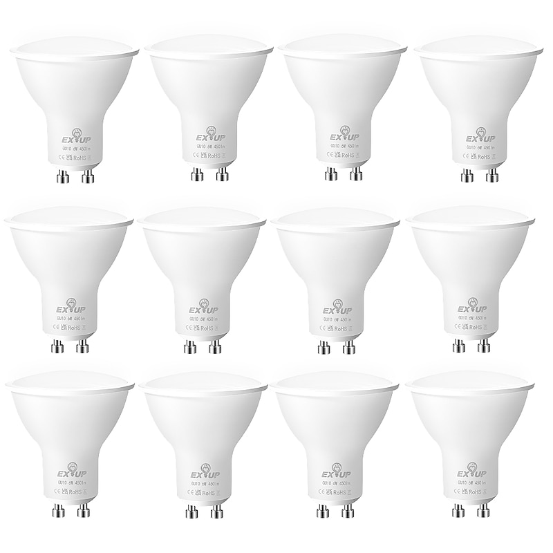12pcs 6pcs 6W Spotlight Track LED Light Bulb 600lm GU10 20 LED Beads SMD 2835 60W Halogen Equivalent Warm Cold White 110-240V2