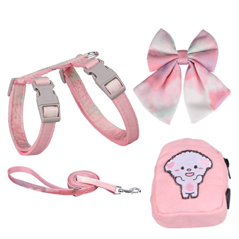 Bow Cat Traction Rope Adjustable I-shaped Chest Strap To Prevent Break Free And Go Out Special Cat Cat Rope2