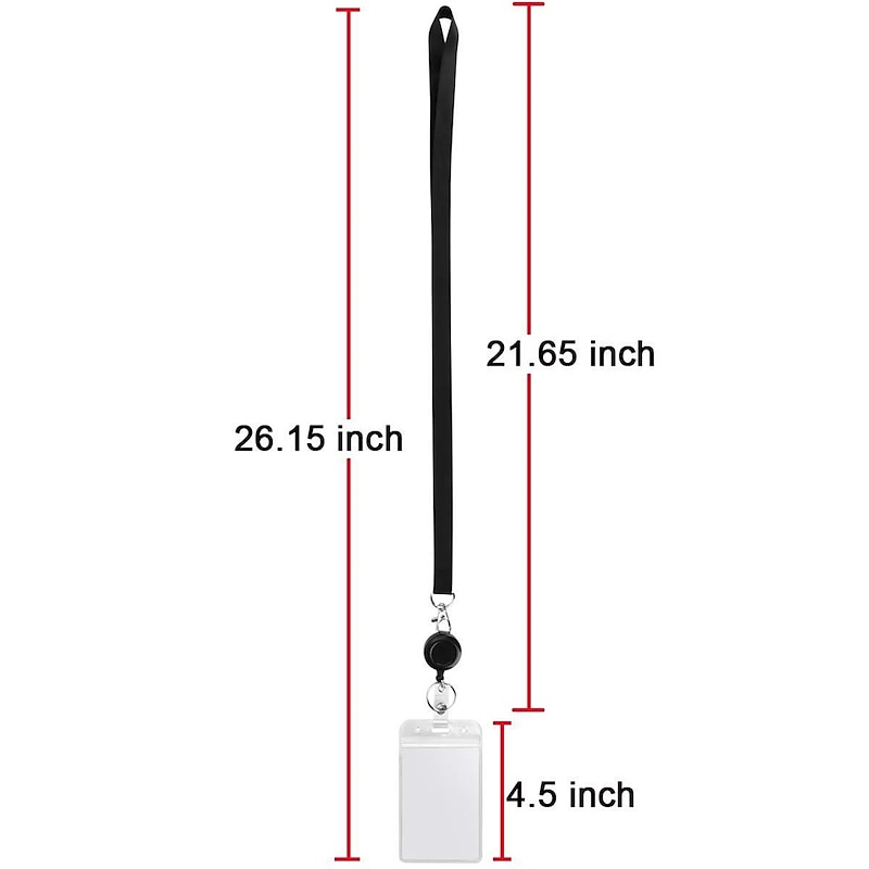 2pcs ID Card Holder Plastic Name Card Holder Waterproof Professional Transparent for Women Men4