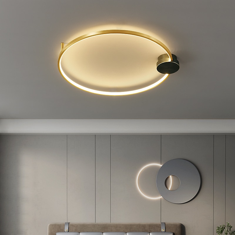 60cm Ceiling Light Dimmable Circle / Round Design Ceiling Lights Copper Modern Style Classic Novelty LED Modern 220-240V4