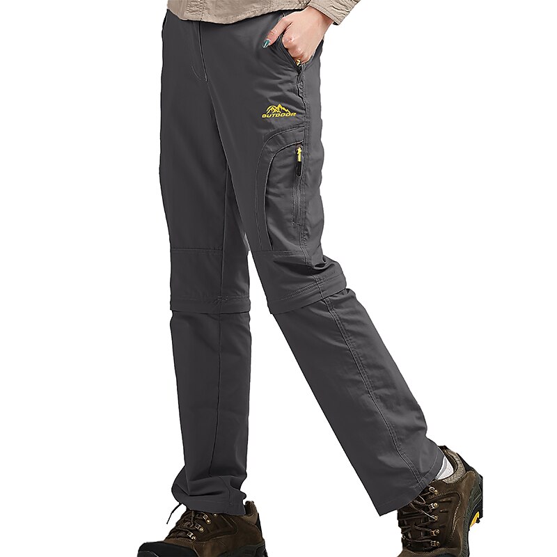 Women's Hiking Pants Trousers Summer Outdoor Windproof Skin Friendly Quick Dry Multi Pockets Bottoms Zipper Pocket Dark Grey Black Fishing Climbing Beach S M L XL XXL2