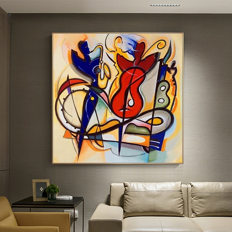 Mintura Handmade Cartoon Oil Paintings On Canvas Wall Art Decoration Modern Abstract Picture For Home Decor Rolled Frameless Unstretched Painting2