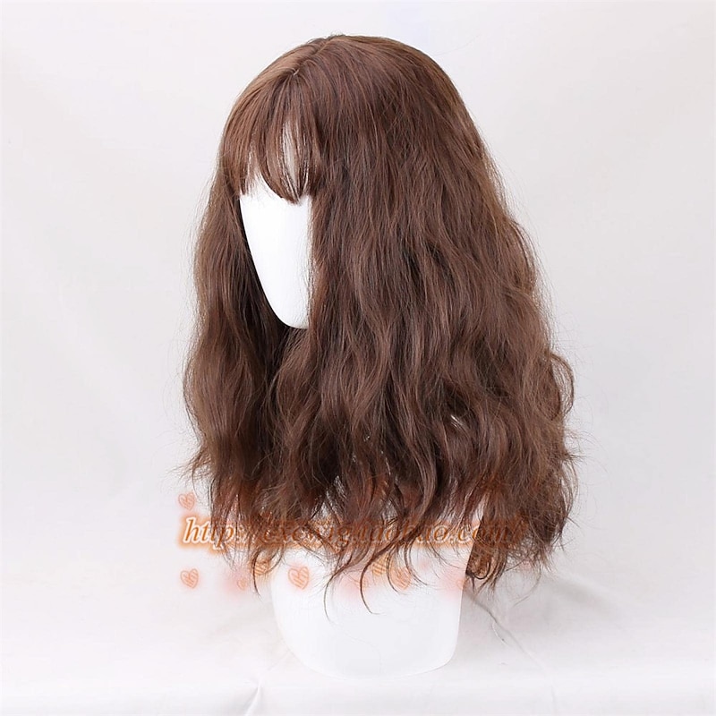 Hermione Jean Granger Cosplay Wig Brown Curly Heat Resistant Synthetic Hair Cosplay  Wigs Halloween Wigs3