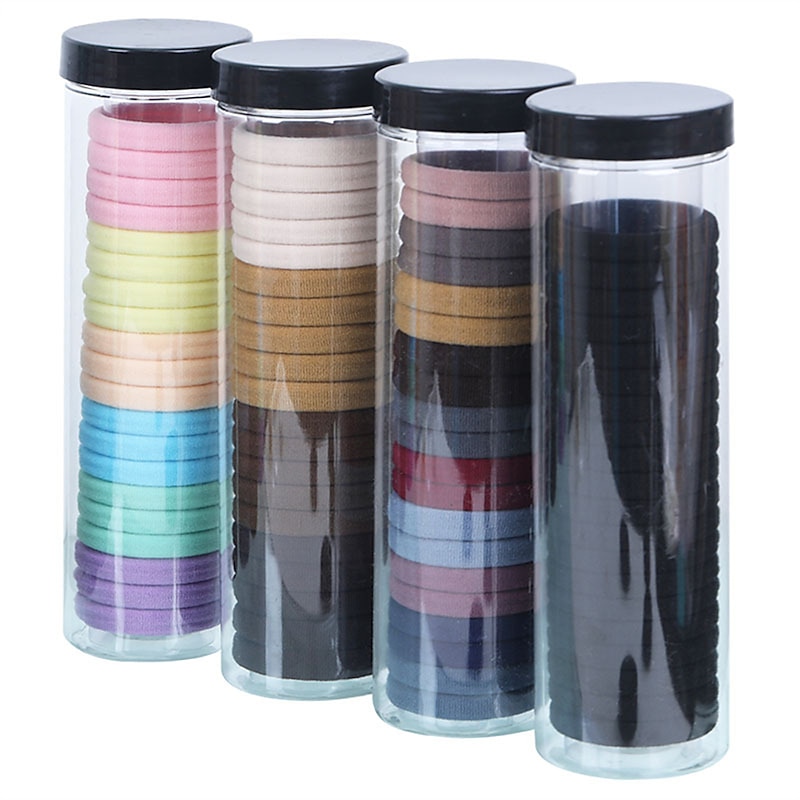 Girl Candy Color Seamless Head Rope Elastic Towel Ring 20 Barrels Towel Ring Hair Ring Rubber Band