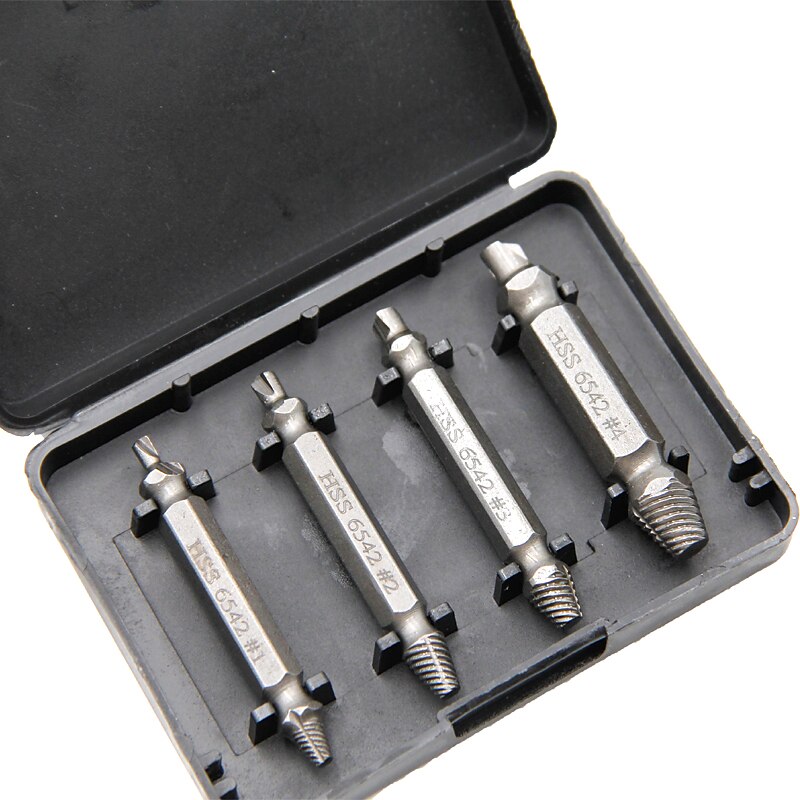 4/5Pcs/Set HSS6542 Damaged Screw Extractor Drill Bit Stripped Broken Screw Bolt Extractor Remover Easily Take Out Demolition Tools2