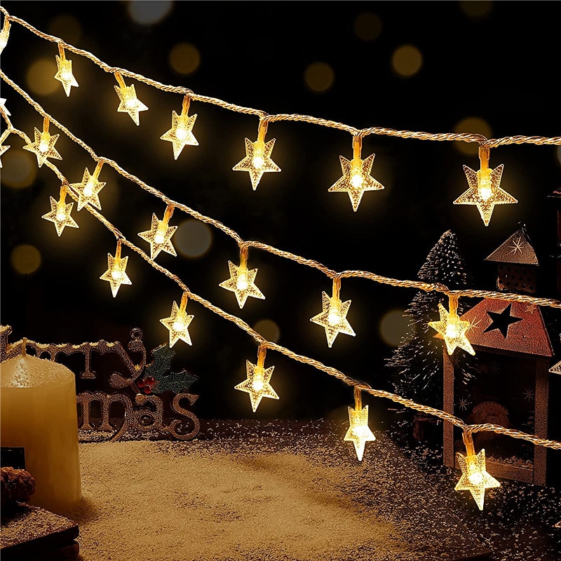 Elegant Wedding Party Reception LED Fairy Star String Lights – 100M/50M/30M Twinkle Lamp for Home, Garden & Yard Decor, AC220V, EU Plug