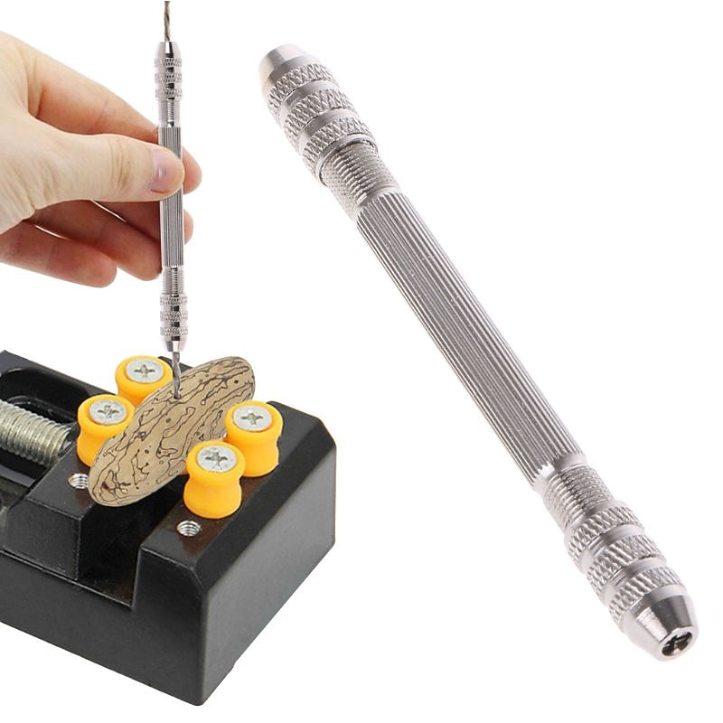 Double Headed Hand Twist Drill Chuck Drill Bit Holder Little Pin Vise Dropshipping