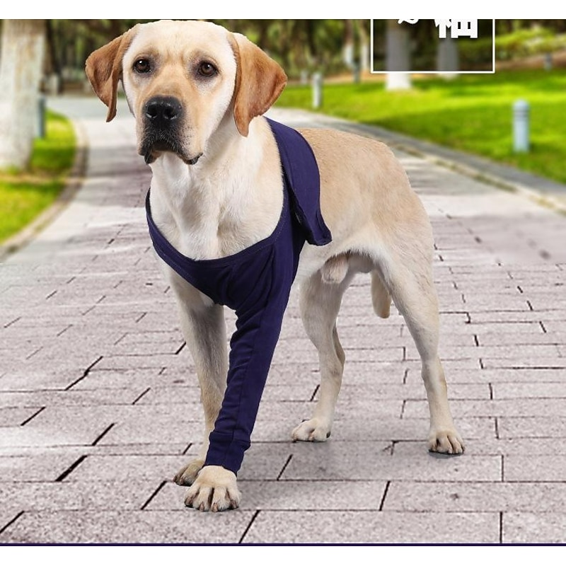 Dog Surgery Recovery Sleeve Pet Wounds Prevent Licking Brace Sleeve Supportive Dog Canine Front Leg Joint Wrap Protecter for Pet Postoperative Recovery and Sprains Helps Arthritis2