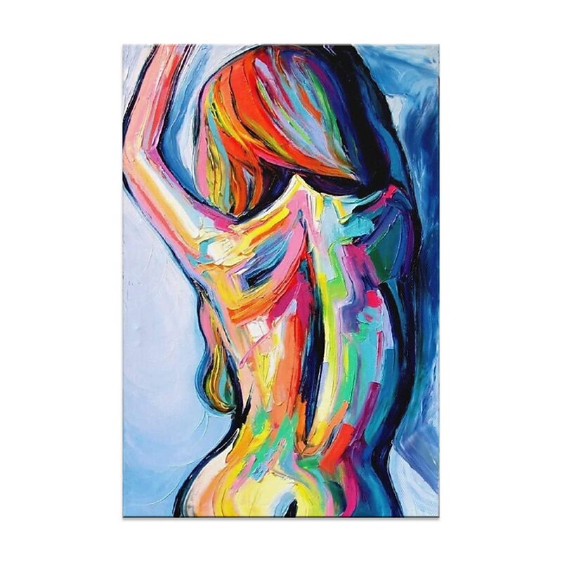 Handmade Oil Painting Canvas Wall Art Decoration Modern Female Nude Human Body for Home Decor Rolled Frameless Unstretched Painting2