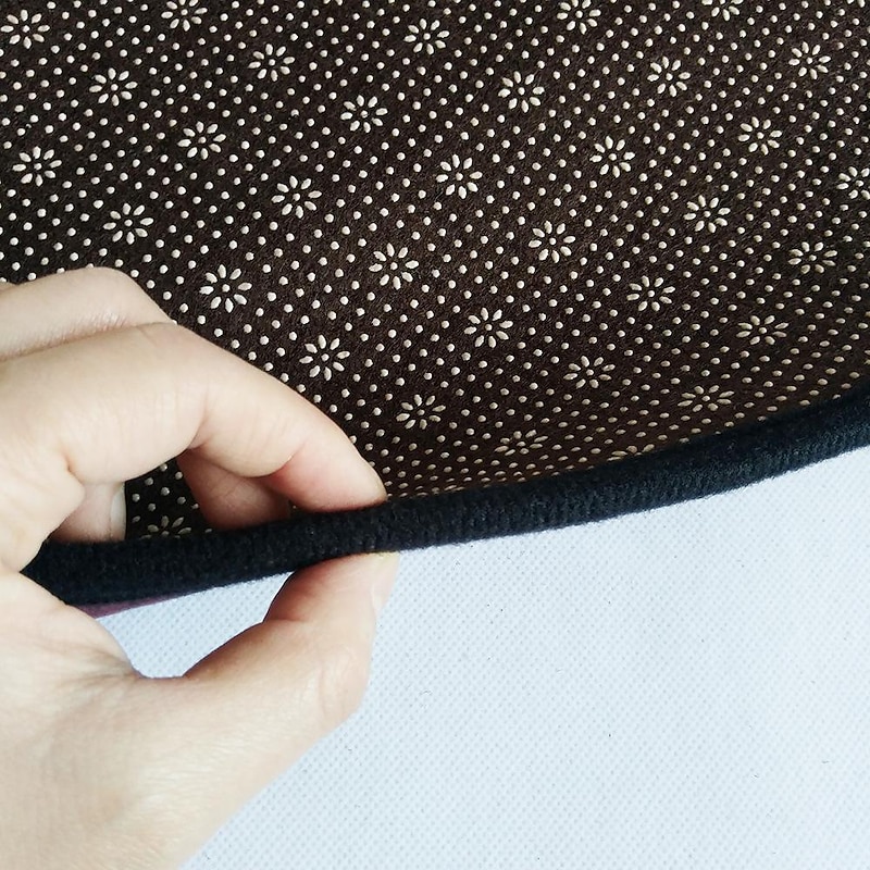 Round Leopard Print Area Rug Floor Decor Non Slip Absorbent Carpet For Entryway Bedroom Living Room Sofa Home Deco4