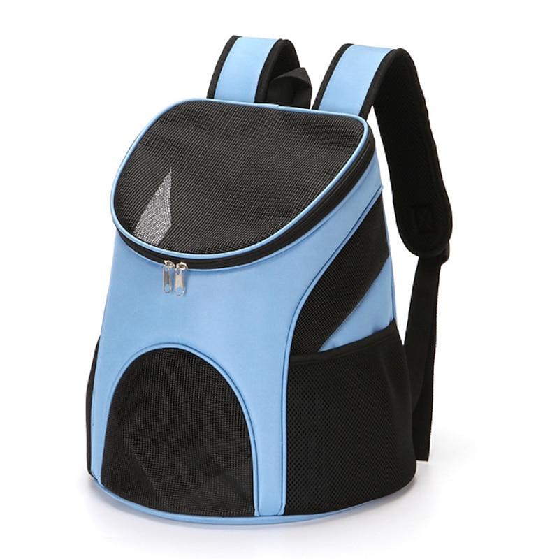 Portable Foldable Mesh Pet Carrier Dog Backpack Breathable Bag Dog Cat Large Capacity Outdoor Travel Carrier Double Shoulder Bag4