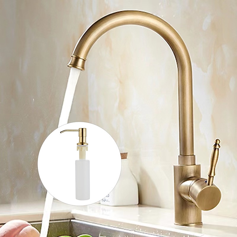 Kitchen Faucet - Single Handle One Hole Electroplated Pull-Out / Pull-Down Centerset Retro Vintage Kitchen Taps2