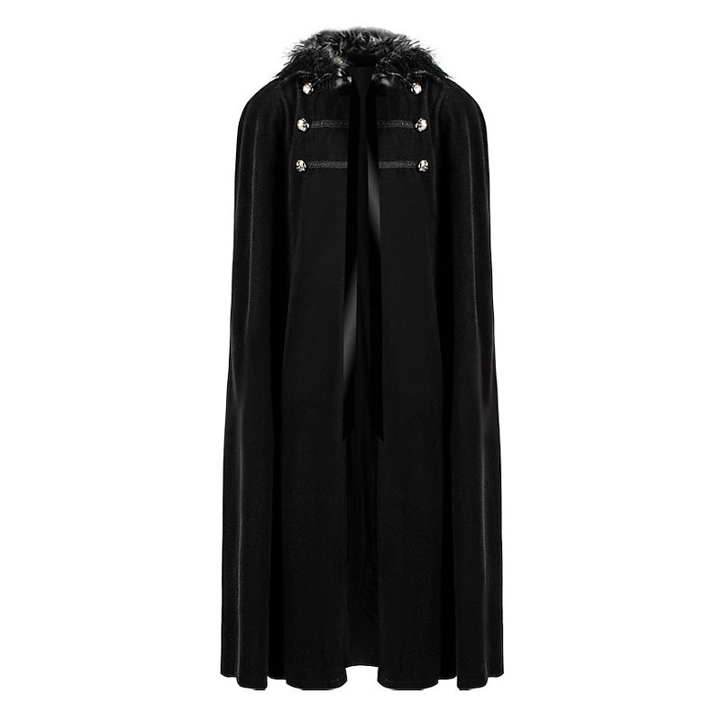 Retro Vintage Punk & Gothic Medieval Cloak Plague Doctor Viking Fancy Dress Men's Viking Masquerade Party Adults Cloak4