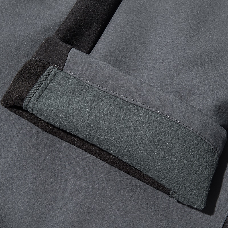 Men's Hiking Pants Trousers Fleece Lined Pants Softshell Pants Winter Outdoor Thermal Warm Windproof Zipper Pocket Stretchy Pants / Trousers Bottoms Elastic Waist Black Army Green Fleece Hunting2