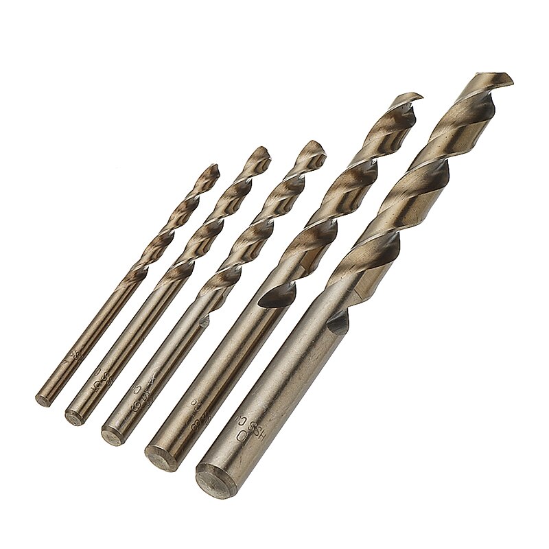 HSS-Co M35 Cobalt Straight Shank Twist Drill Bit Power Tools Accessories Metal Stainless Steel Special Drill Bit 4/5/6/8/10mm3