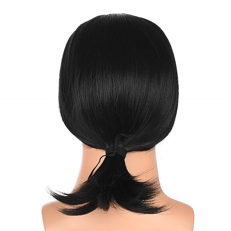 70s Wig Short Straight Black Wig for Men Pulp Fiction Wig Cosplay  Party Halloween Wigs4