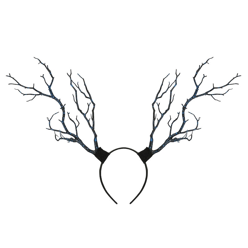 Mori Girl Branch Hair Hoop Exaggerated Big Hair Accessories Christmas Antlers Headdress Party Luminous Head Hoop Wholesale Head Hoop4