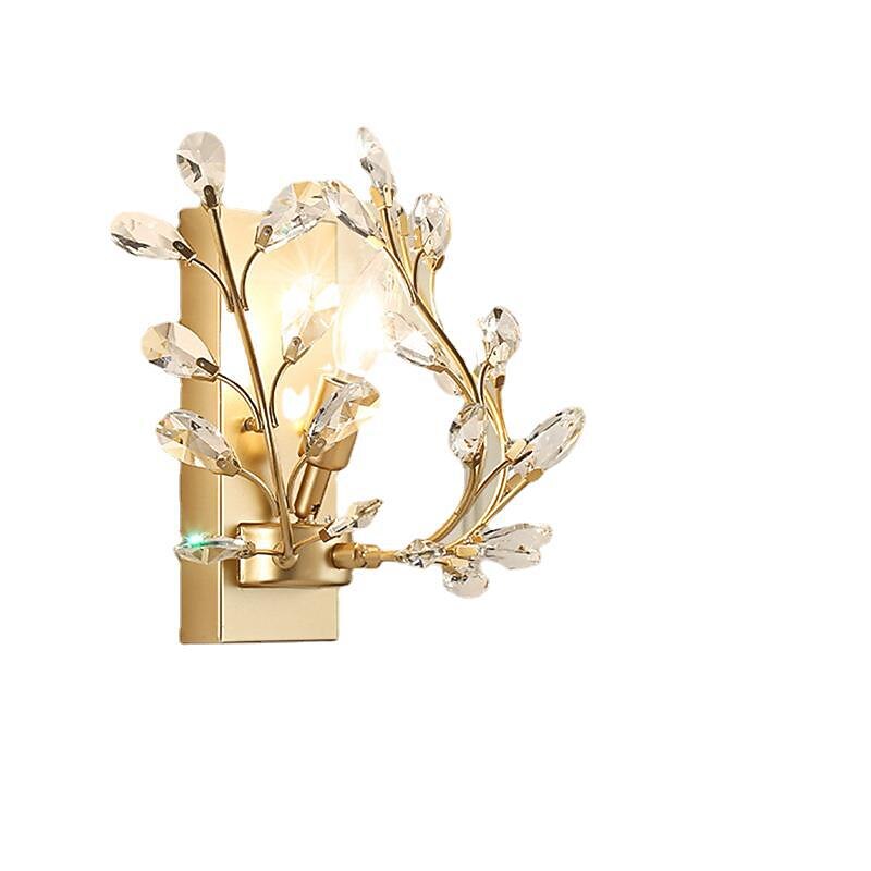 Vintage Crystal Wall Sconce Lighting, 3 Lights Crystal Wall Light European Style Crystal Decorative Wall Lamp, Luxury Sconces Wall Lighting for Bedroom Bedside, Living Room Sconce Light2