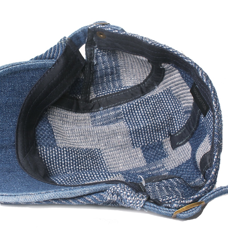 Men's Flat Cap Black Blue Denim Streetwear Stylish 1920s Fashion Outdoor Daily Going out Lattice Warm4