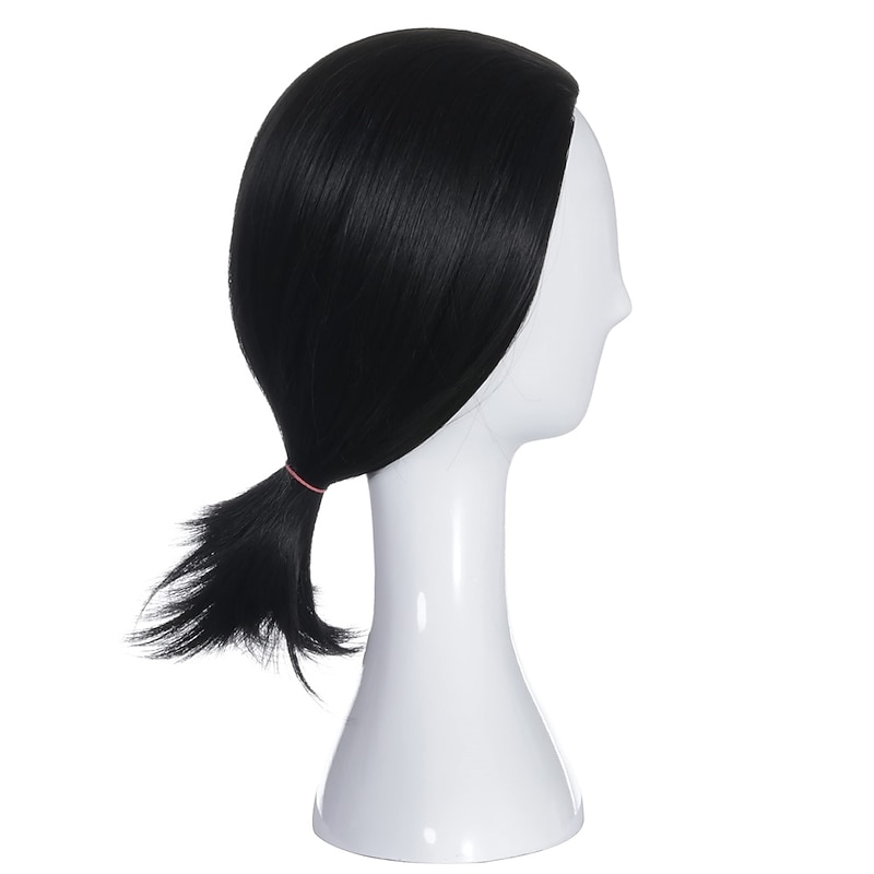 70s Wig Short Straight Black Wig for Men Pulp Fiction Wig Cosplay  Party Halloween Wigs2