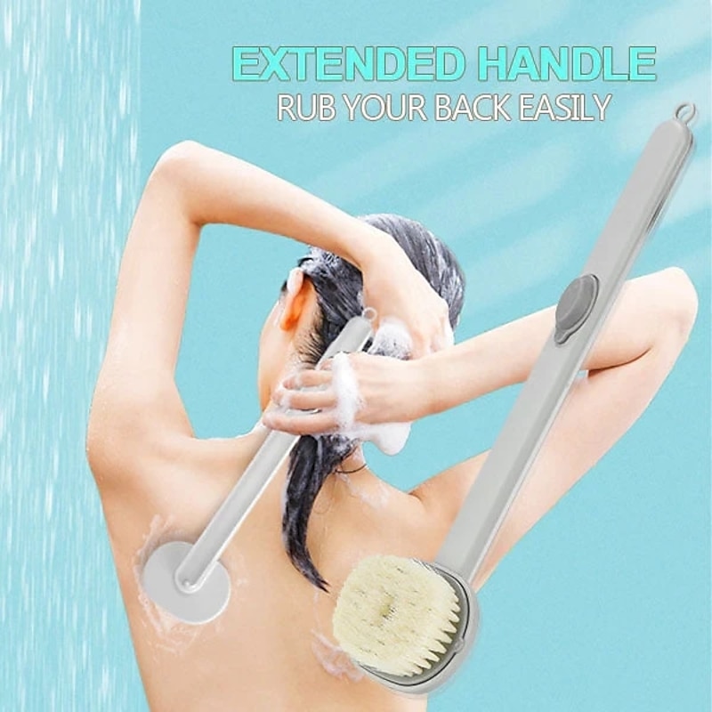 Long Handle Bath Massage Cleaning Brush Brush & Comb Easy to Use Modern Mixed Material tools Shower Accessories3
